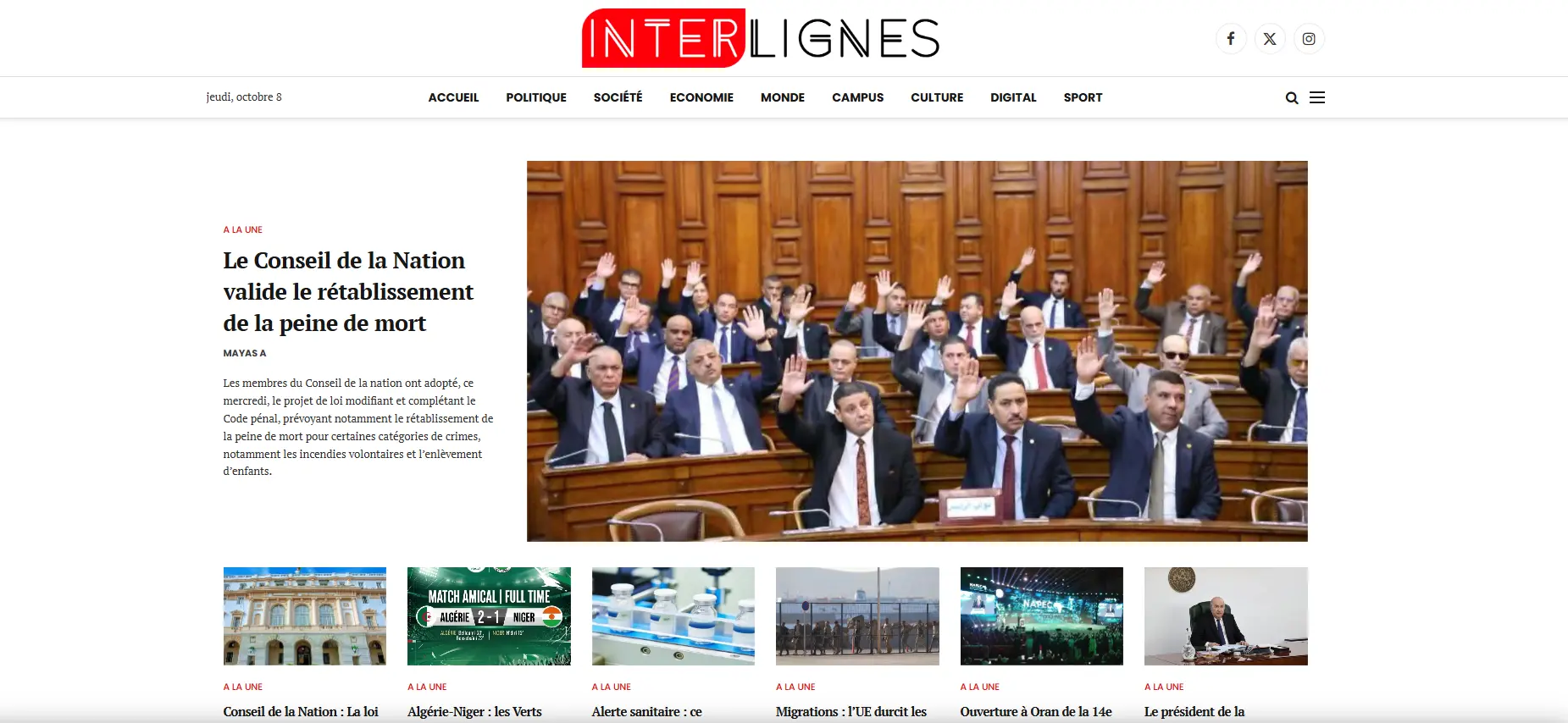 Inter-Lignes — main product screenshot
