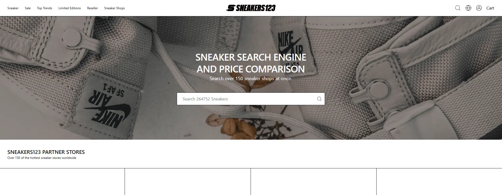 Sneakers123 — main product screenshot